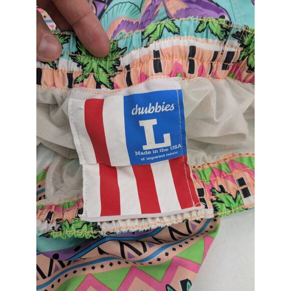 Chubbies Men's Coconut Grove Parrot 5" Swim Trunks - Large - Picture 3 of 4